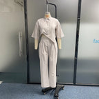 Bej Renk Oversize Keten Takım – Şıklığın Yeni Hali