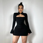 Yeni Düz, Kısa, Hottie Elbise