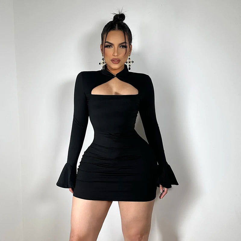 Yeni Düz, Kısa, Hottie Elbise