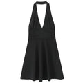 "Summer Breeze" Halter Yaka Uçuş Uçuş Mini Elbise
