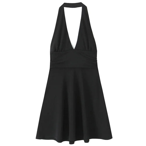 "Summer Breeze" Halter Yaka Uçuş Uçuş Mini Elbise